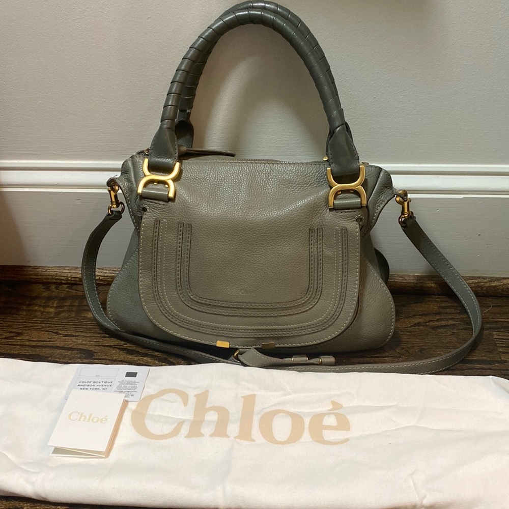Chloe Medium Marcie leather satchel